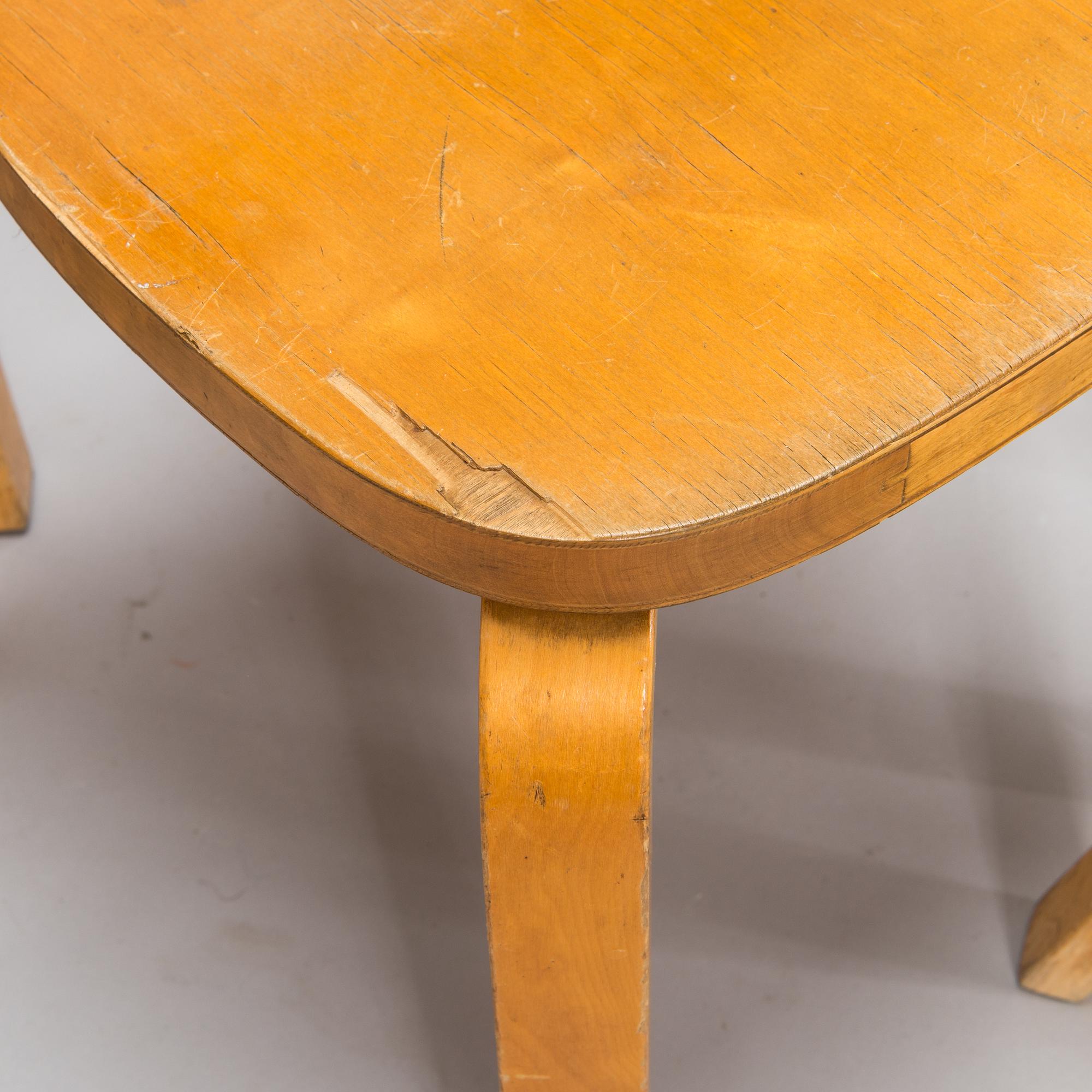 Alvar Aalto, six chairs model 69, Artek, 1950s-60s.