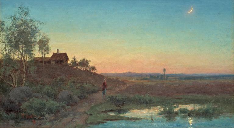 Per Ekström, Landscape with setting sun.