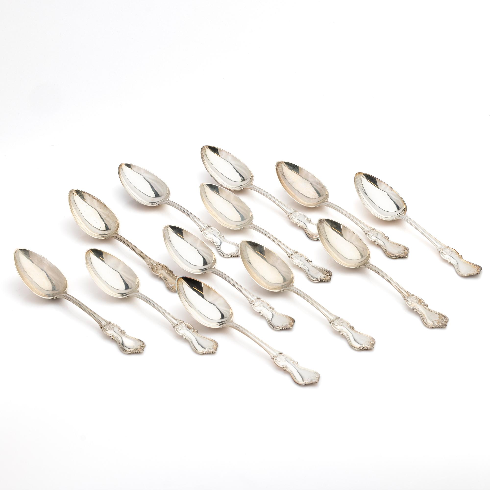 Tablespoons, 12, silver, “Olga”, Ludvig Axelson, Stockholm, 1900–1910.