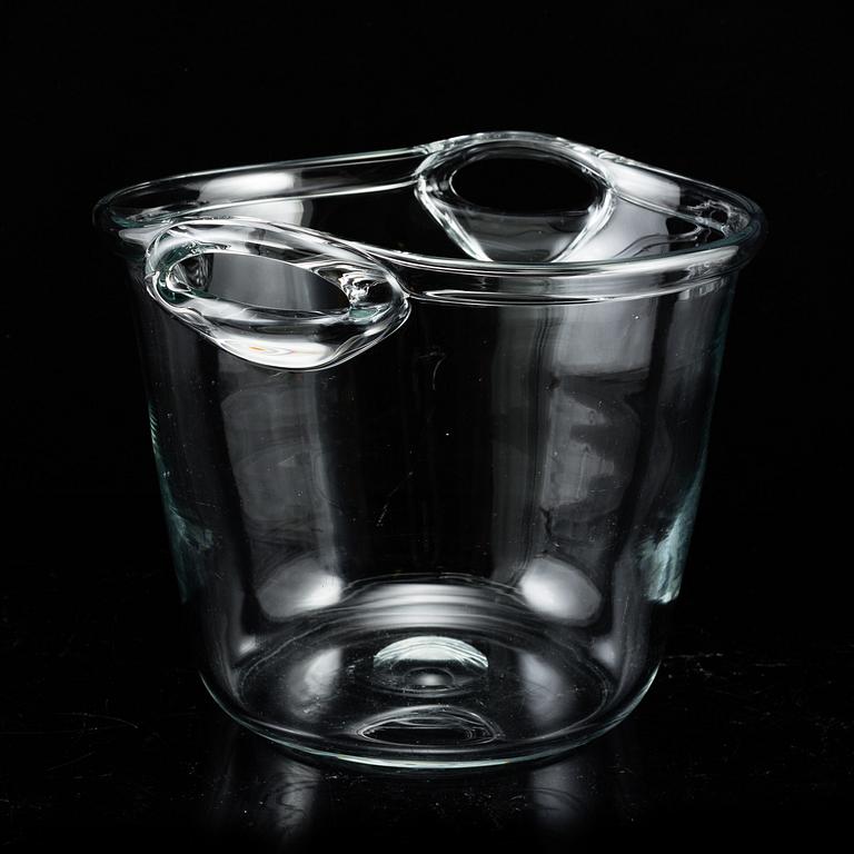 NILS LANDBERG, a glass wine/champagne cooler from Orrefors, 1950's.