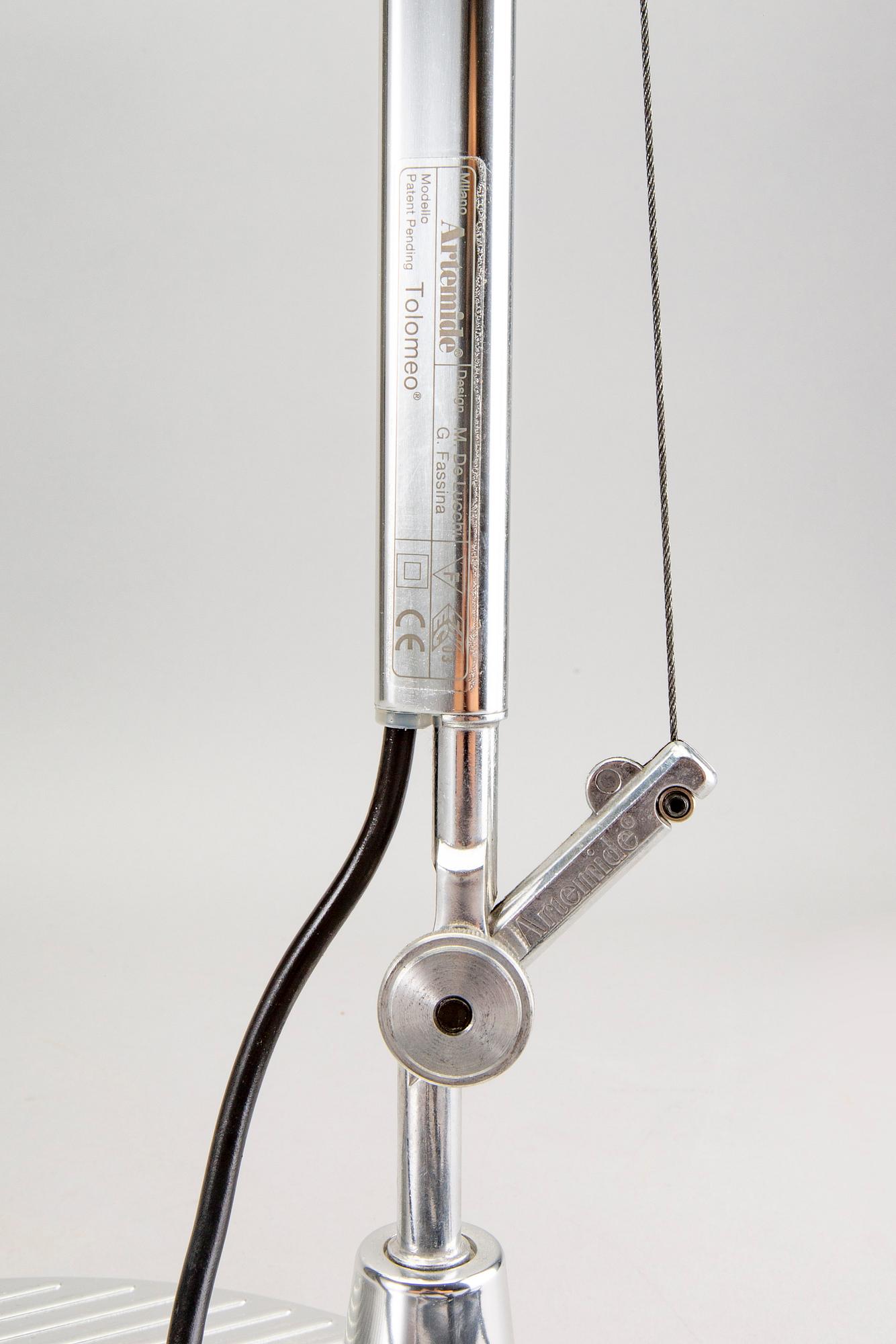 Michele De Lucchi & Giancarlo Fassina, bordslampor/golvlampor, ett par, "Tolomeo", Fassina, Artemide Italien.