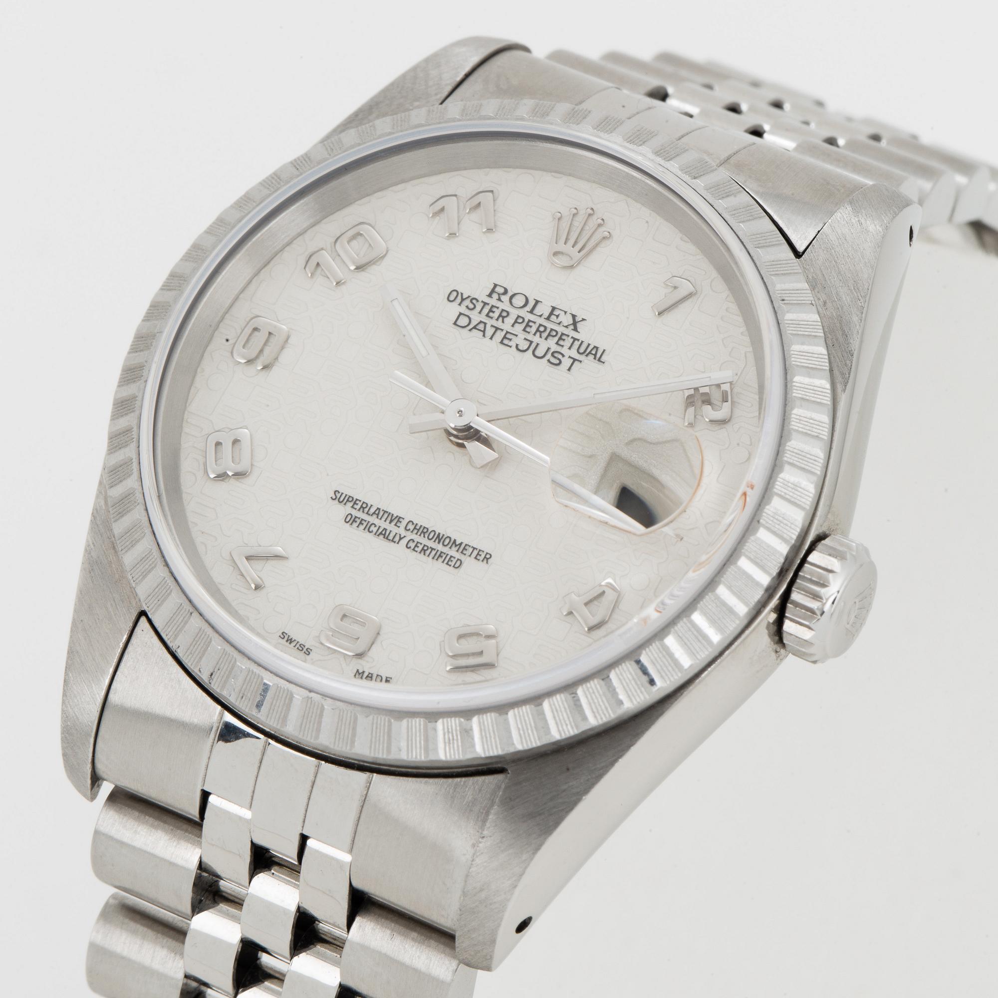 ROLEX, Oyster Perpetual, Datejust, armbandsur, 36 mm.