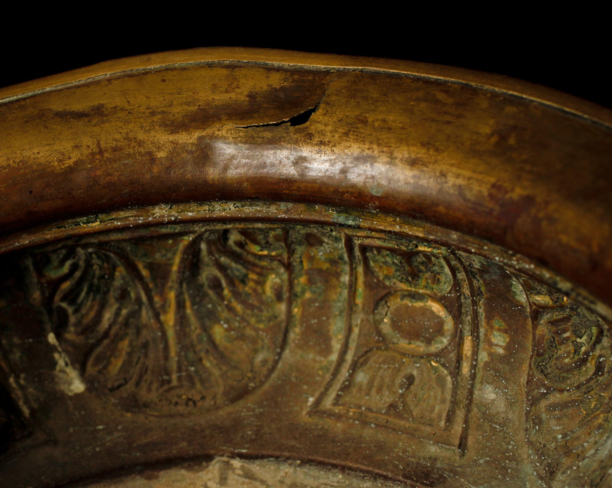 AMPEL, mässing, Italien, 1800-/1900-tal.