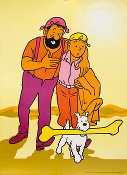 AFFISCHER, 4 st, Tintin, Inspiration AB, Stockholm, 1970.
