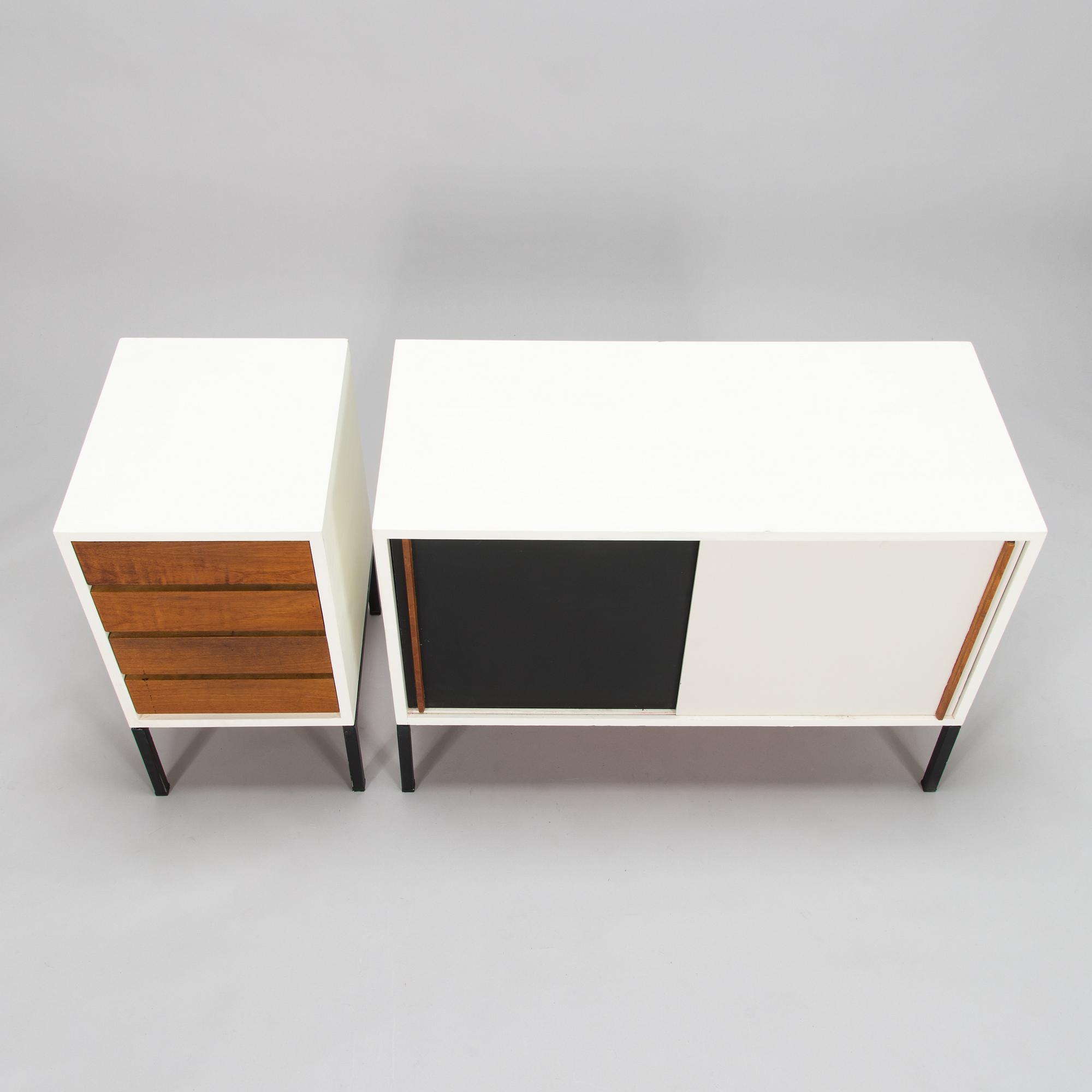 Oiva Parviainen, A 1960's sideboard and drawer unit for Lahden Puujalostus.