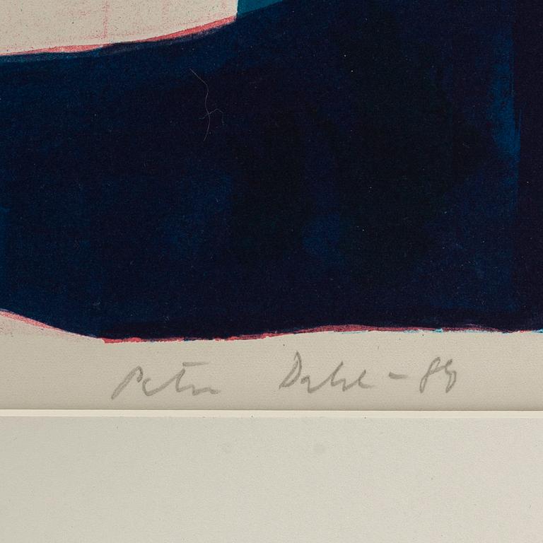 PETER DAHL, lithograph in colours, 1988, signed PT.