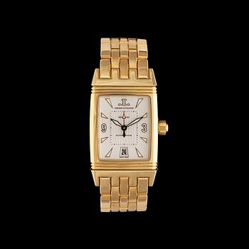 1101. ARMBANDSUR, Jaeger-le-Coultre, gran sport, Reverso, guld, automatic, ca 2003.