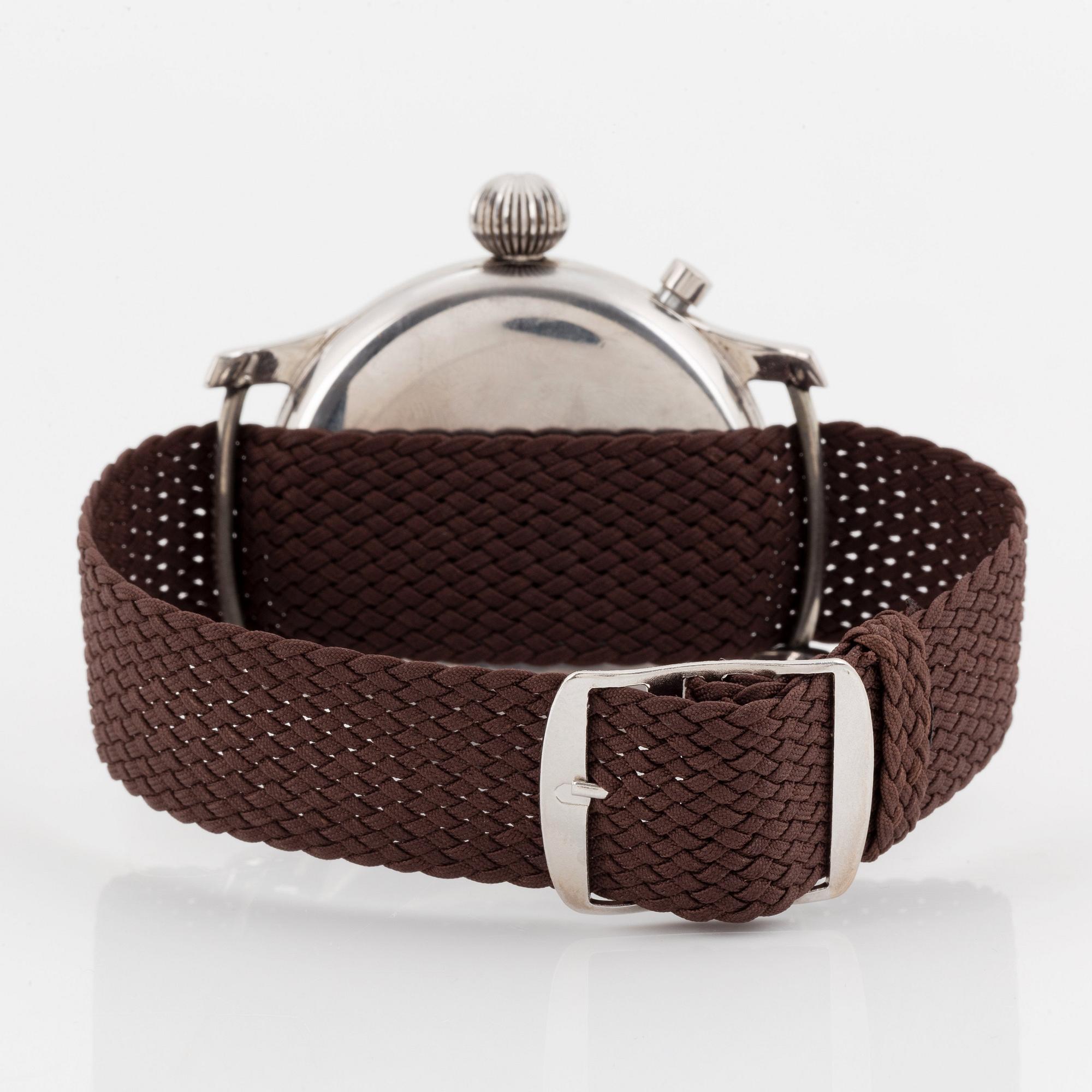 Longines, single button flyback-chronograph, "Oversized".