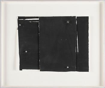 RICHARD NONAS, collage och blandteknik. Sign och dat 1981 a tergo.