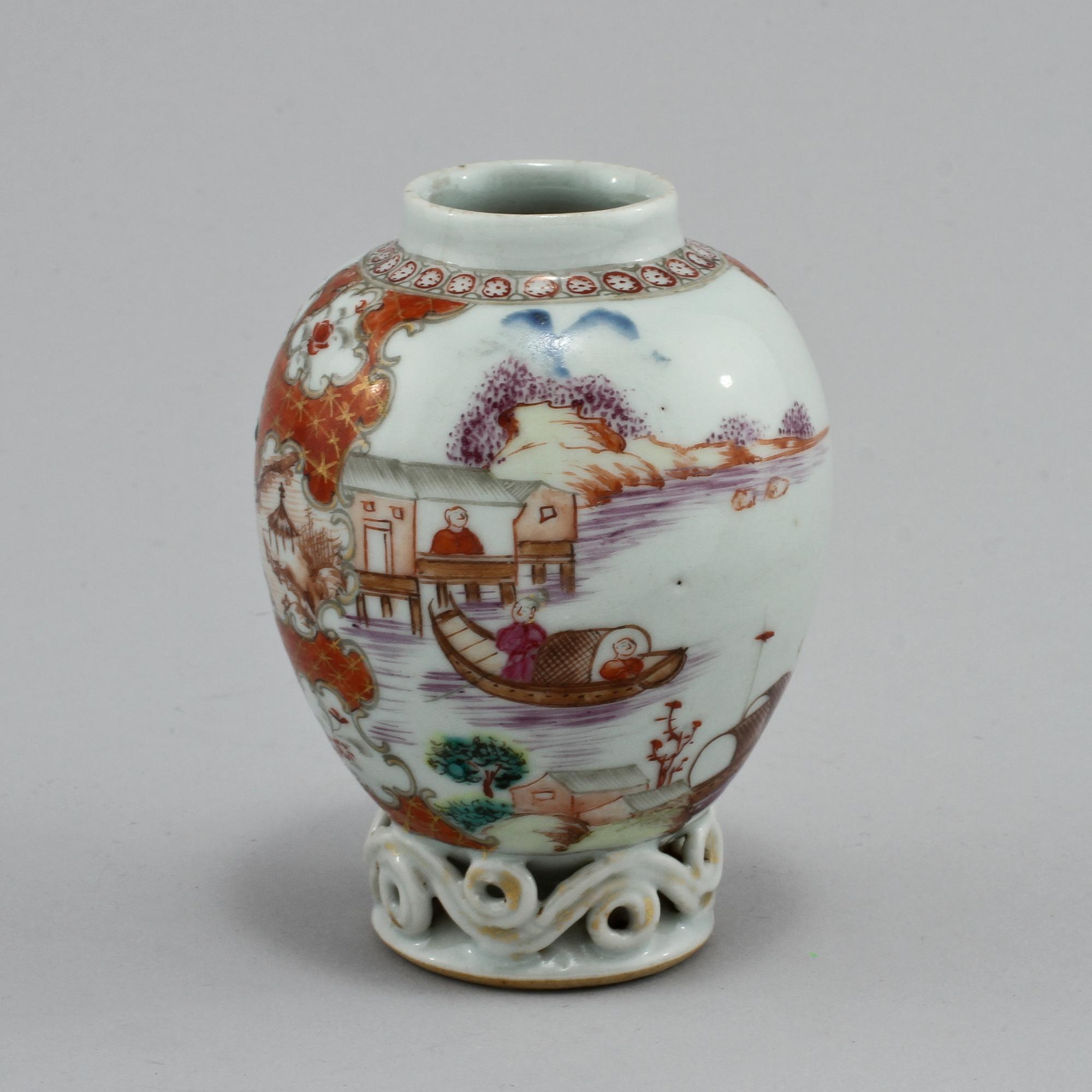 TEDOSA samt FAT, porslin, Kina, 1700-tal.