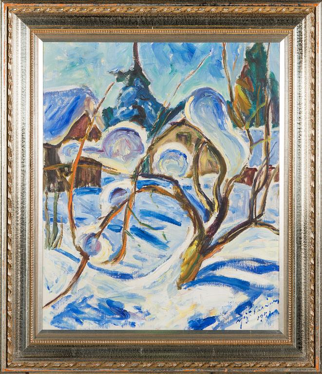 Yrjö Saarinen, Winter landscape.