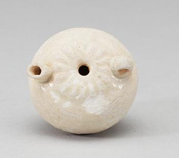 A small white glazed water pot, Song dynasty (960-1279).