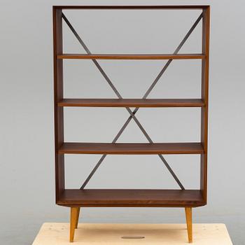 A teak veneered bookcase, 1950's.