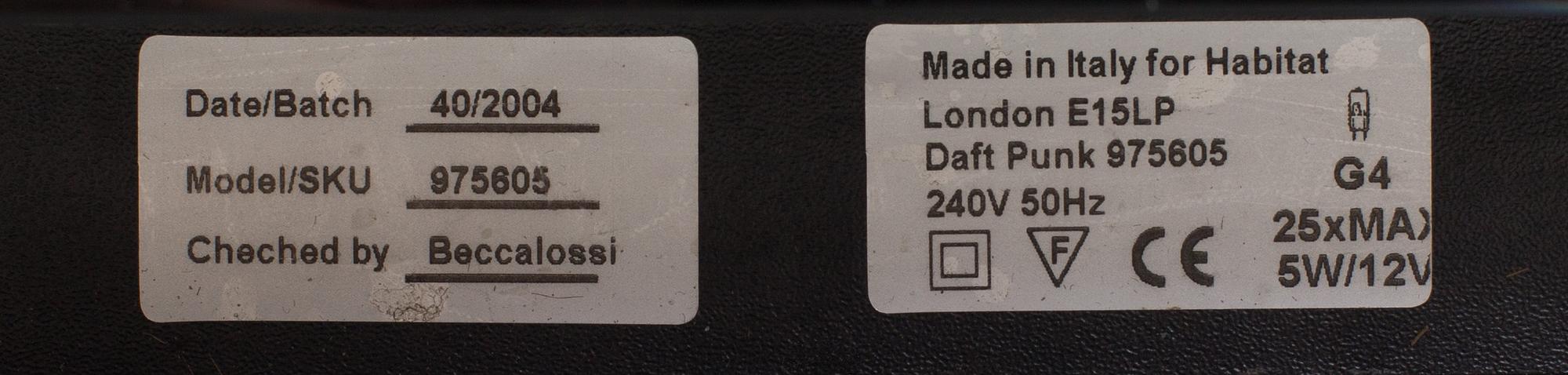 TOM DIXON, "Daft Punk", coffe table, 2004.