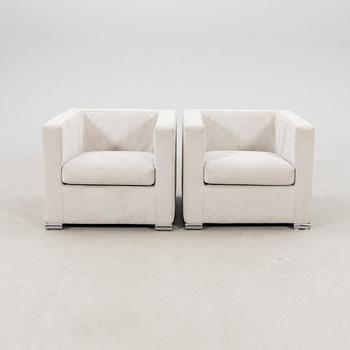 Armchairs, a pair by Saba Italia, 21st century.