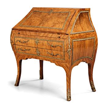 13. A Swedish Rococo secretaire, 18th century.