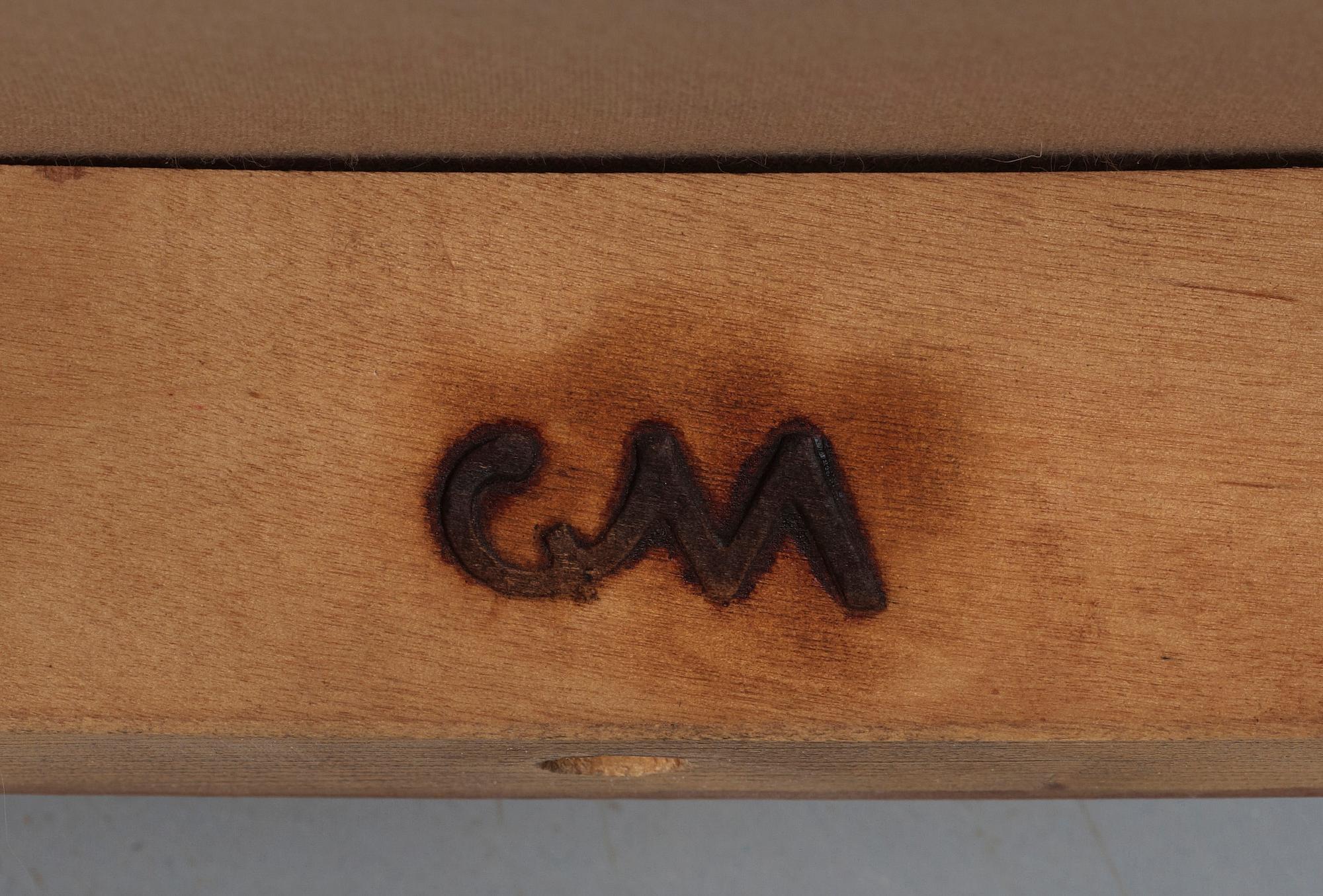 Karmstolar, ett par. Carl Malmsten.
"Jonas Love", 1900-tal.