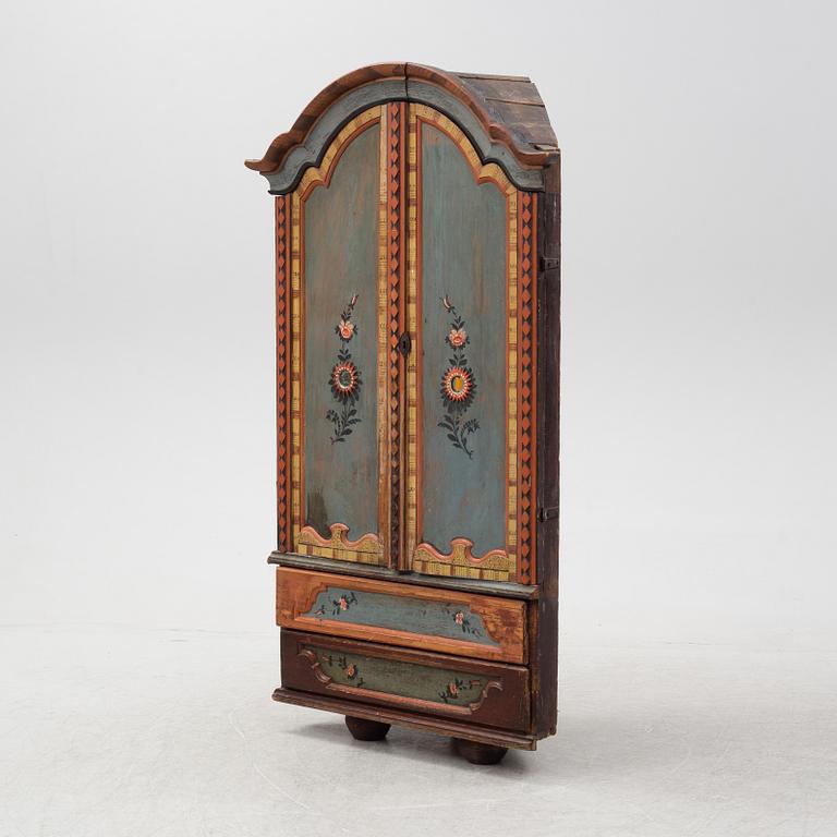 A Swedish provincial painted cabinet, 18th/19th Century.