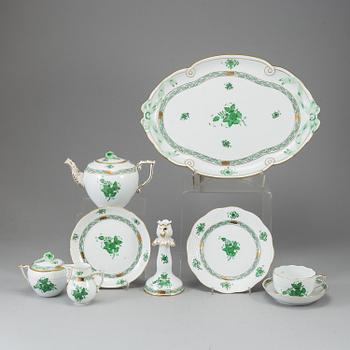 Porcelain tableware, 10 pieces, Herend, Hungary.