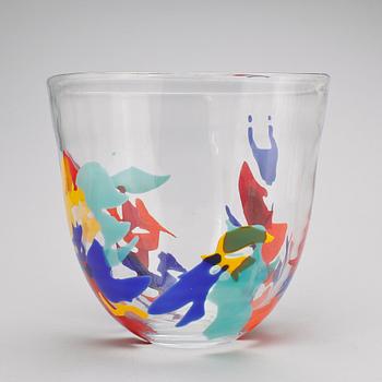 VAS, glas, Catti Åsélius Lidbeck, Johansfors 2000, signerad.