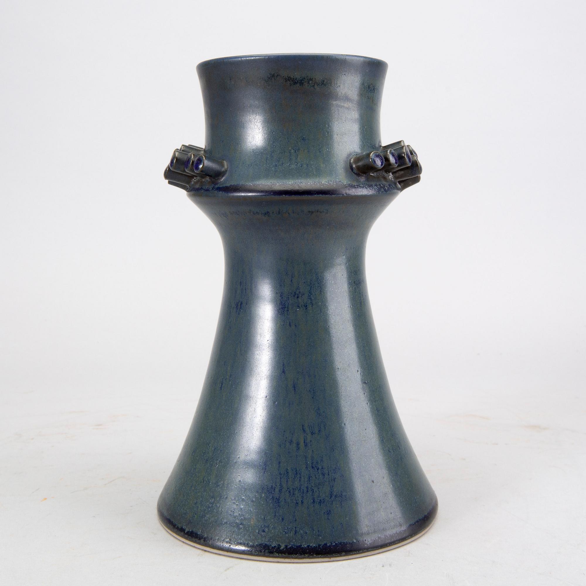 Hertha Bengtson, a signed ceramic vase.