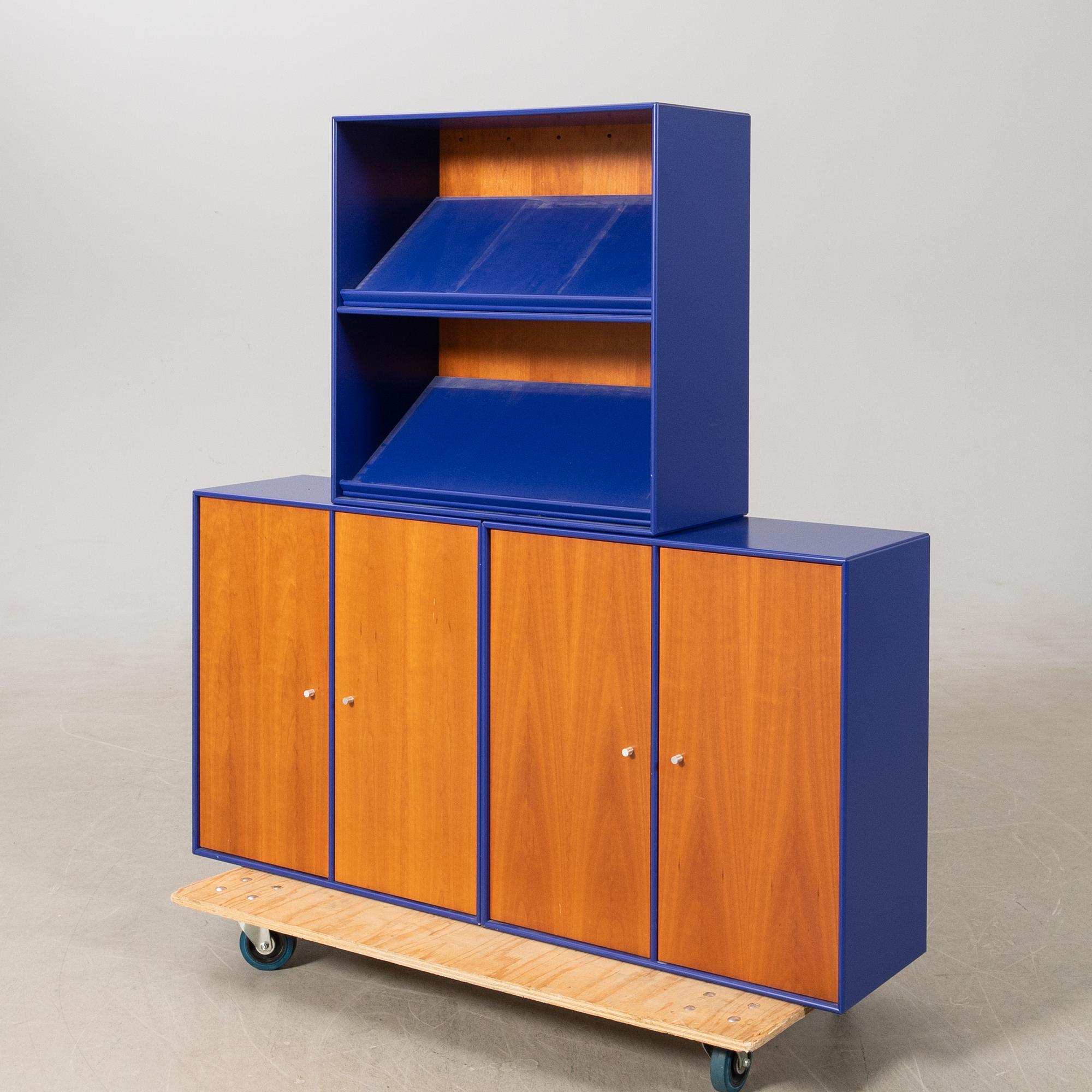 Peter J Lassen, shelving system 3 dlr Montana Møbler, Denmark late 20th century.