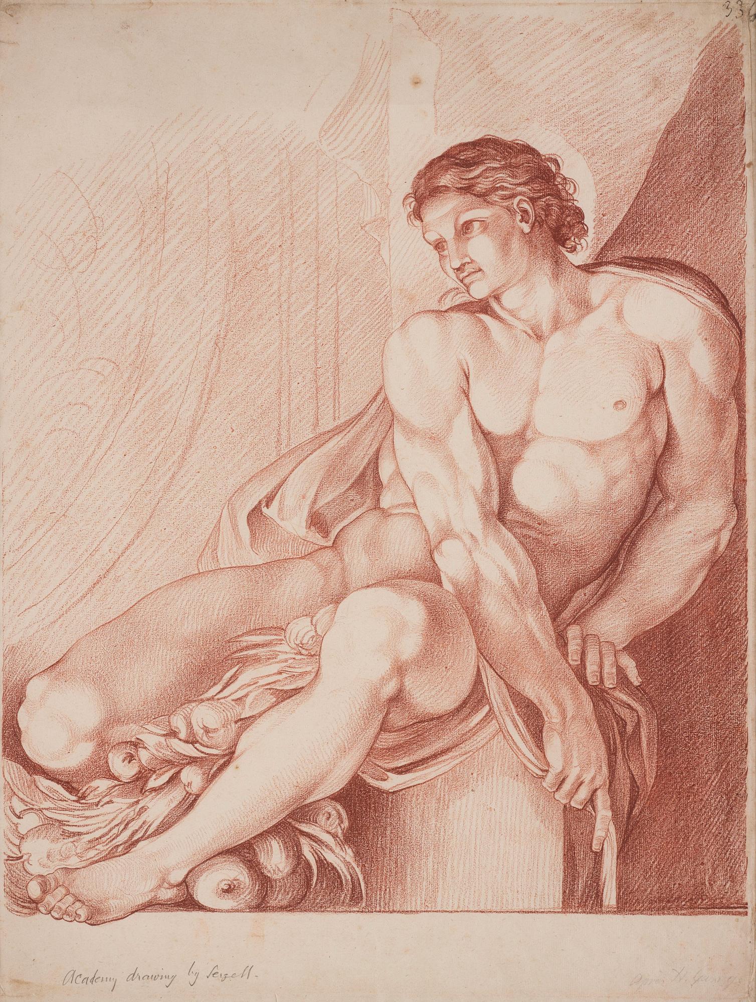 Johan Tobias Sergel, Motiv från Annibale Carraccis fresker i Palazzo
Farnese, Rom.