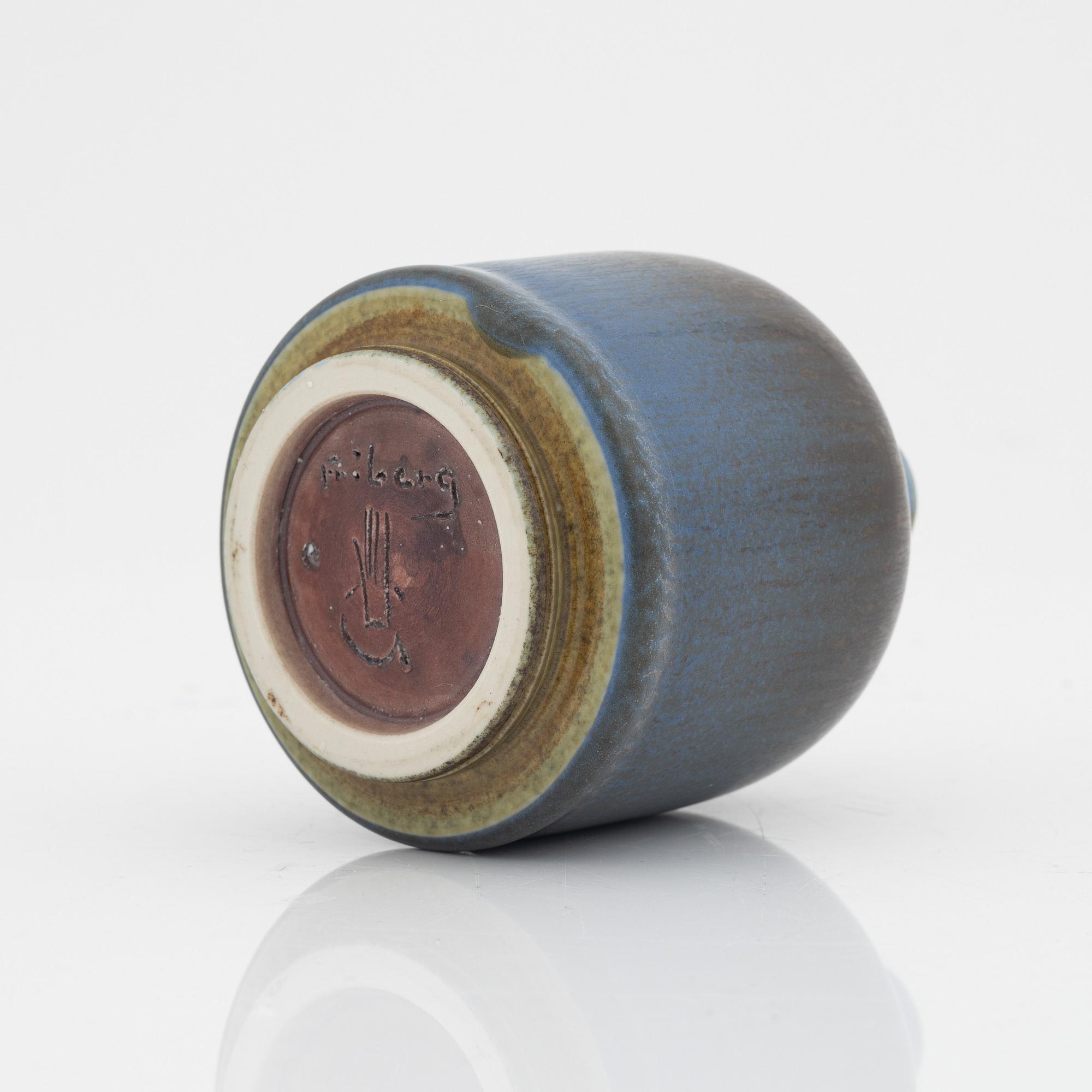 Berndt Friberg, vas, stengods, Gustavsberg Studio.