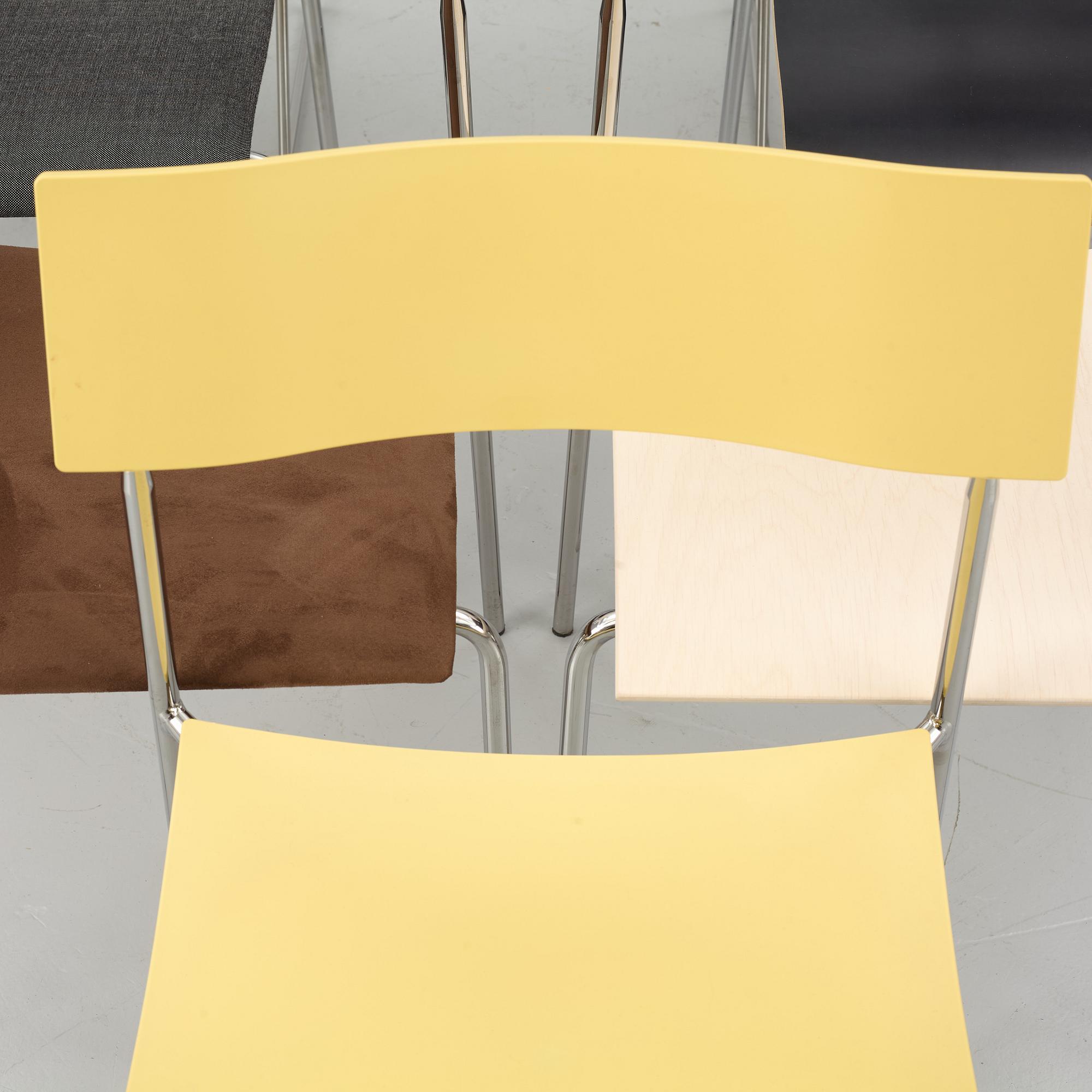 Johannes Foersom & Peter Hiort-Lorenzen, a set of eight 'Campus' chairs, Lammhults, after 1992.