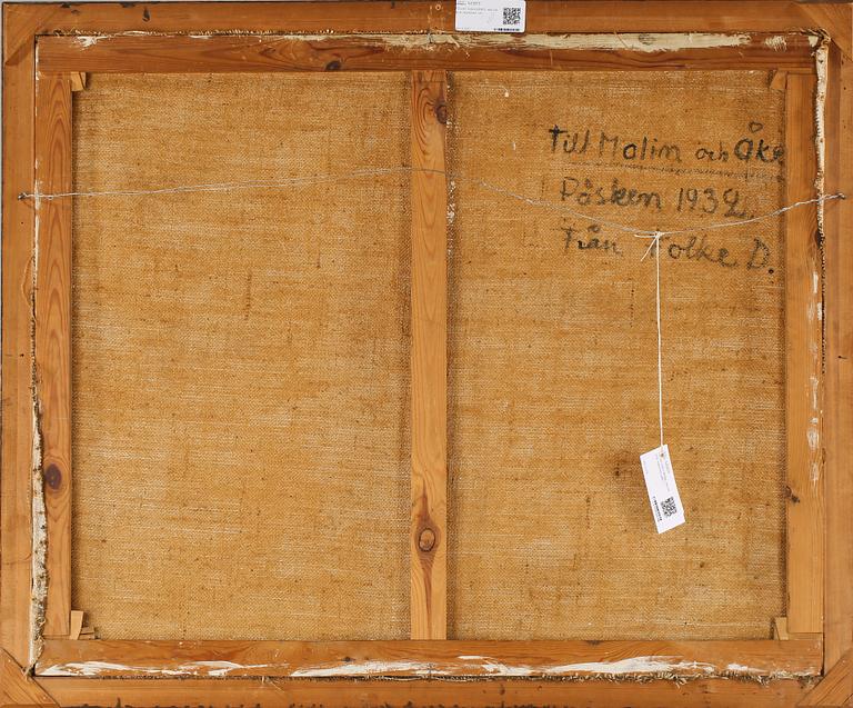 FOLKE DAHLBERG, olja på duk, signerad.