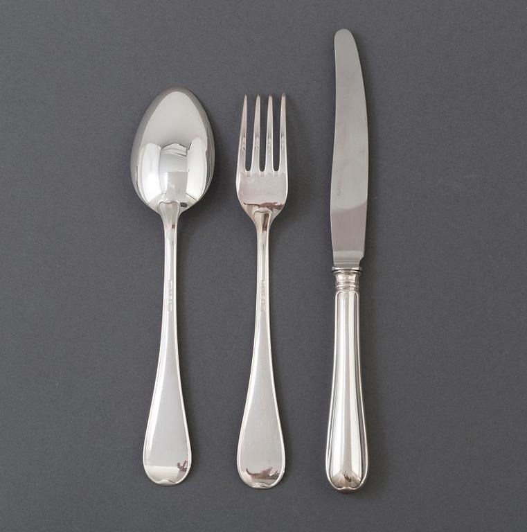 BESTICKUPPSÄTTNING, 36 delar, silver, GAB, Eskilstuna, 1975 och -76.