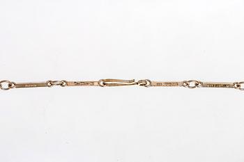 Wiwen Nilsson, pendant on chain, sterling silver, two rock crystal sapprox 15 x 15 mm each, Lund 1945.