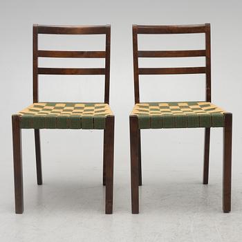 A pair of chairs, probably Nässjö Stolfabrik, 1930s.