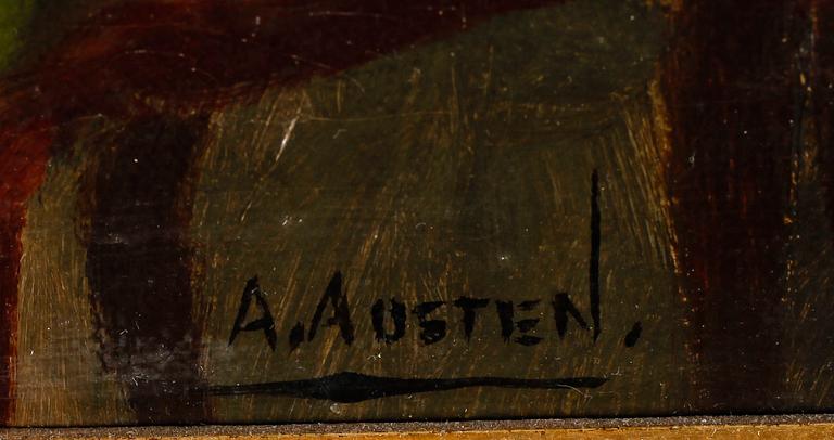 ALEXANDER AUSTEN, olja på duk, signerad.