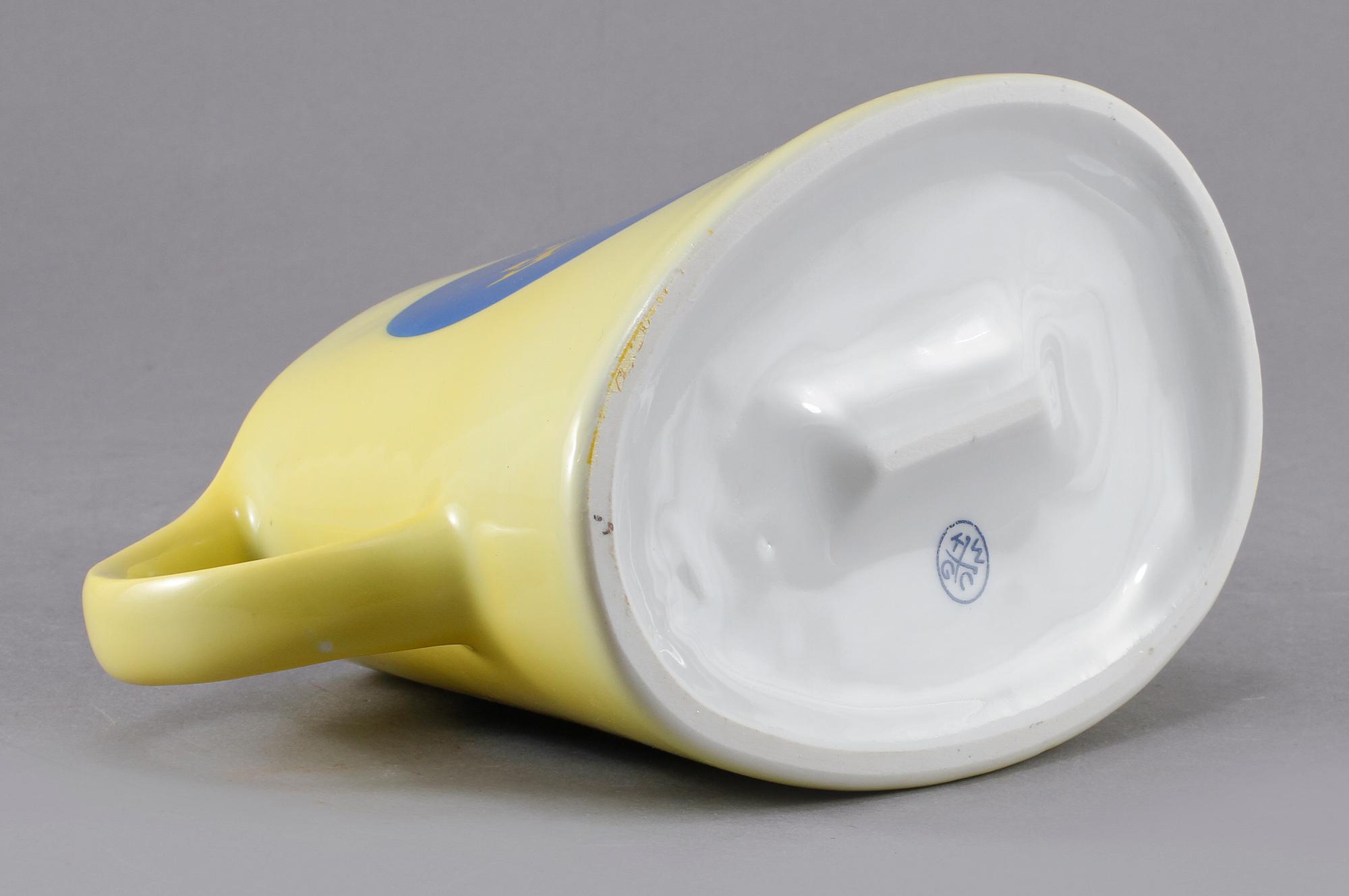 ISVATTENKANNA, porslin, "Svenska Amerika Linien", 1900-talets mitt.