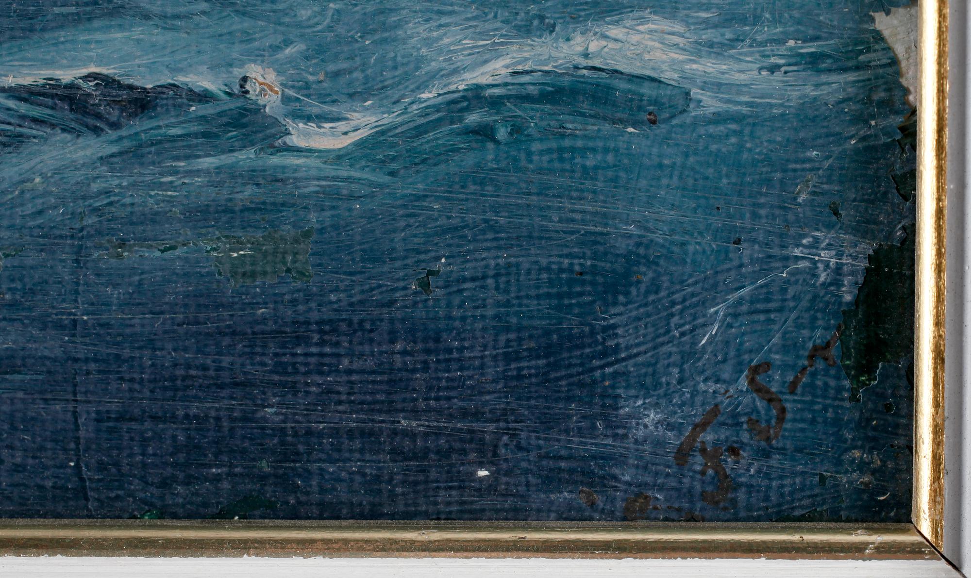 CHRISTIAN FREDRIK SWENSSON, olja på pannå. Monogramsign.