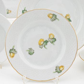 A 68-piece, partly 'Erantus', porcelain service from Bing & Grøndahl, Denmark.