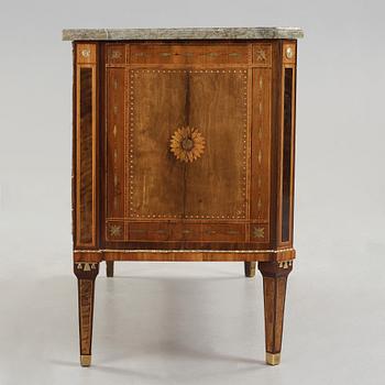A Gustavian commode by Nils Petter Stenström, master 1781.