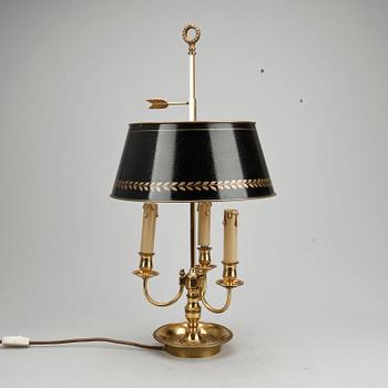 BORDSLAMPA, empirestil, omkring 1900-talets mitt.