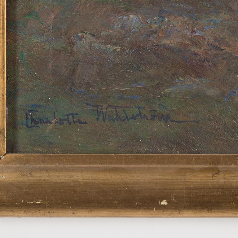 CHARLOTTE WAHLSTRÖM, oil on canvas, signed.