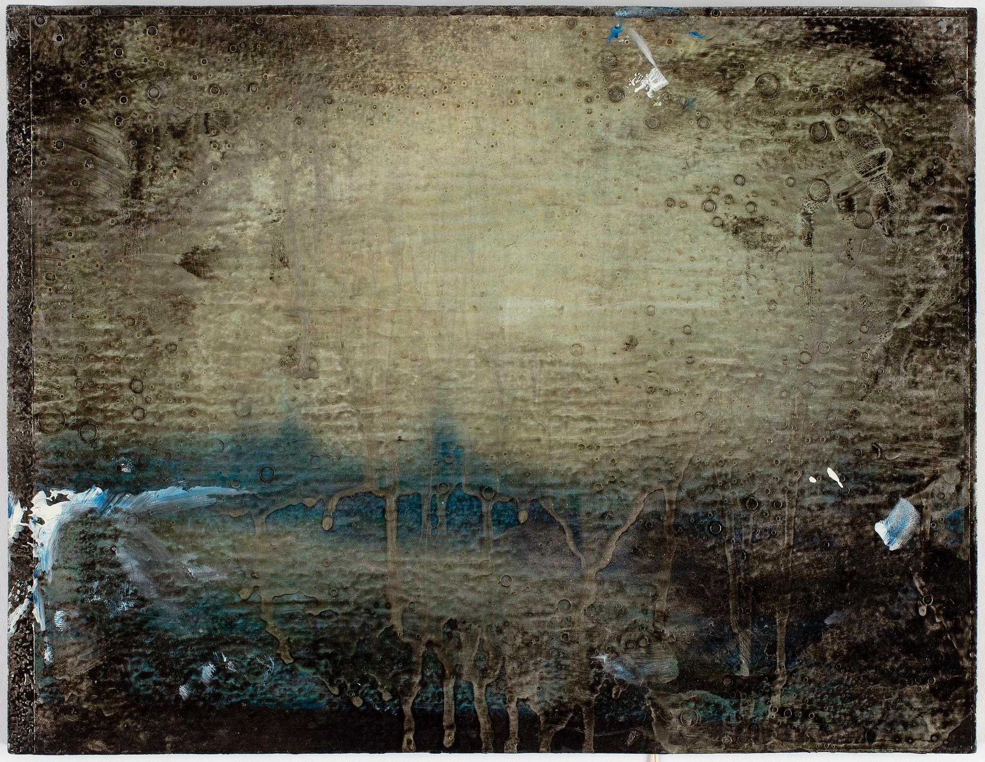 MAX MIKAEL BOOK, mixed media on panel, signed, numbered 1/25 and dated 1997 on verso.