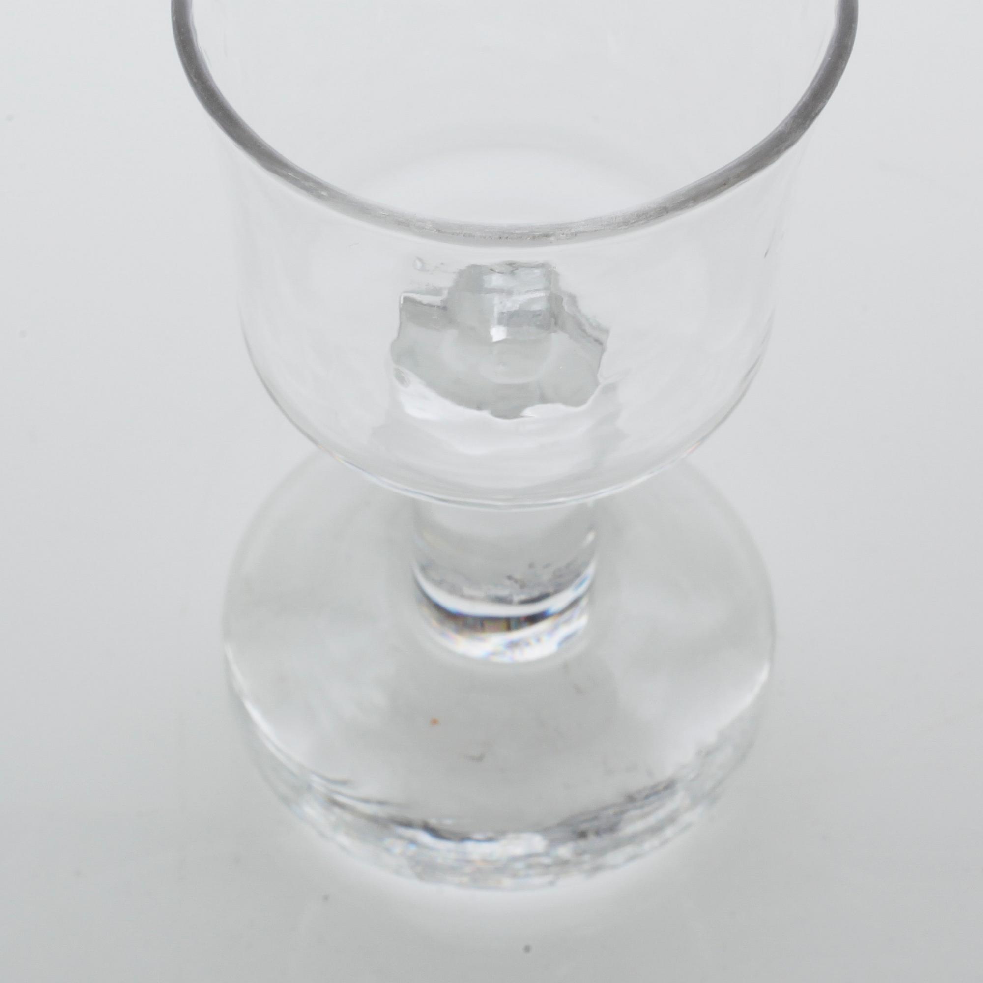 SERVISDELAR, 76 st, glas, bla "Rustica", Göran Wärff, Pukeberg, modellen lanserad 1967.