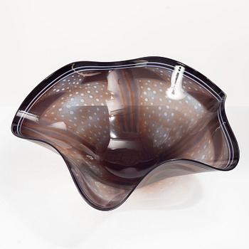 Gunnar Cyrén, skål, graal, glas, Orrefors 1992.