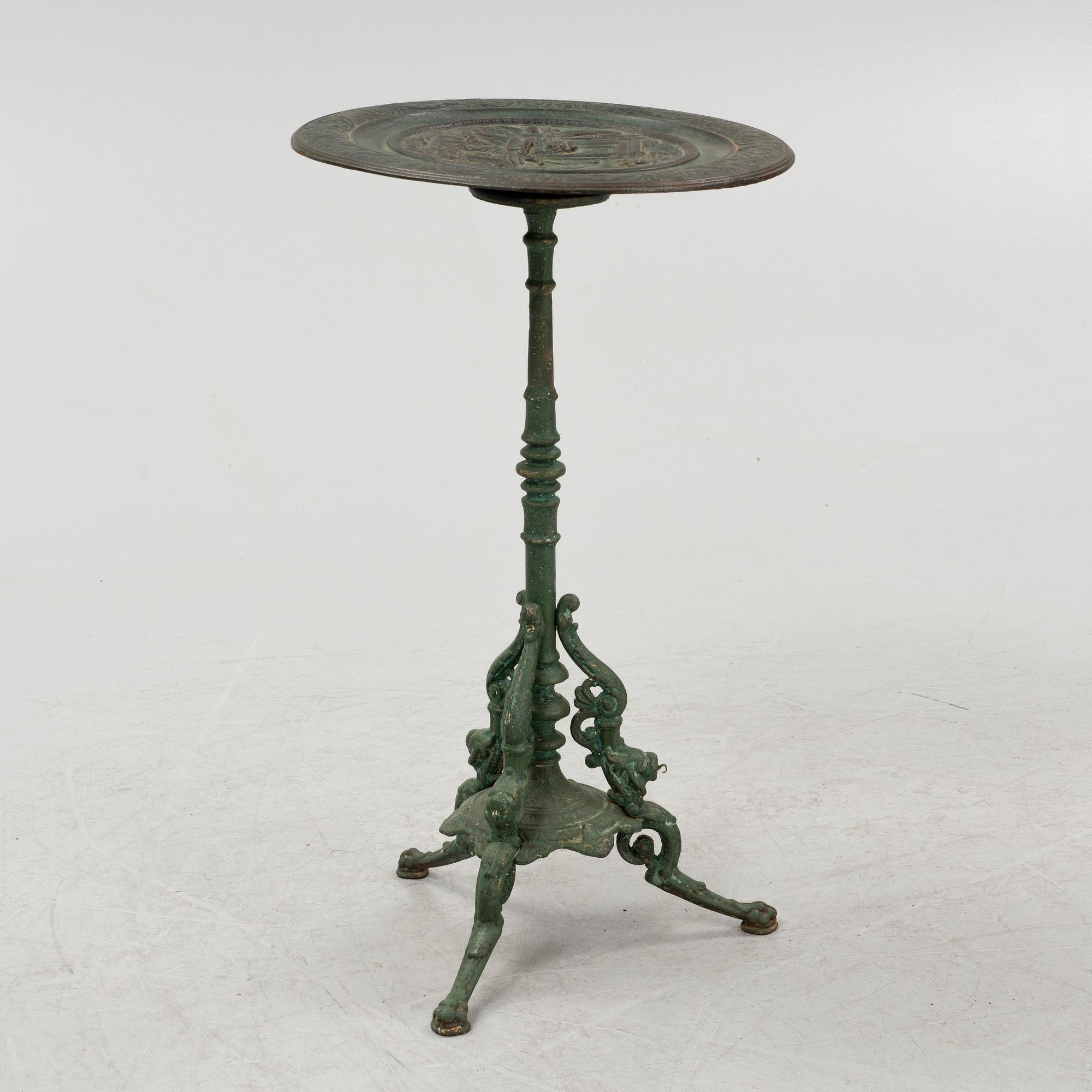 A cast iron table,  W.Wiklunds Gjutjern, Stockholm, around 1900.