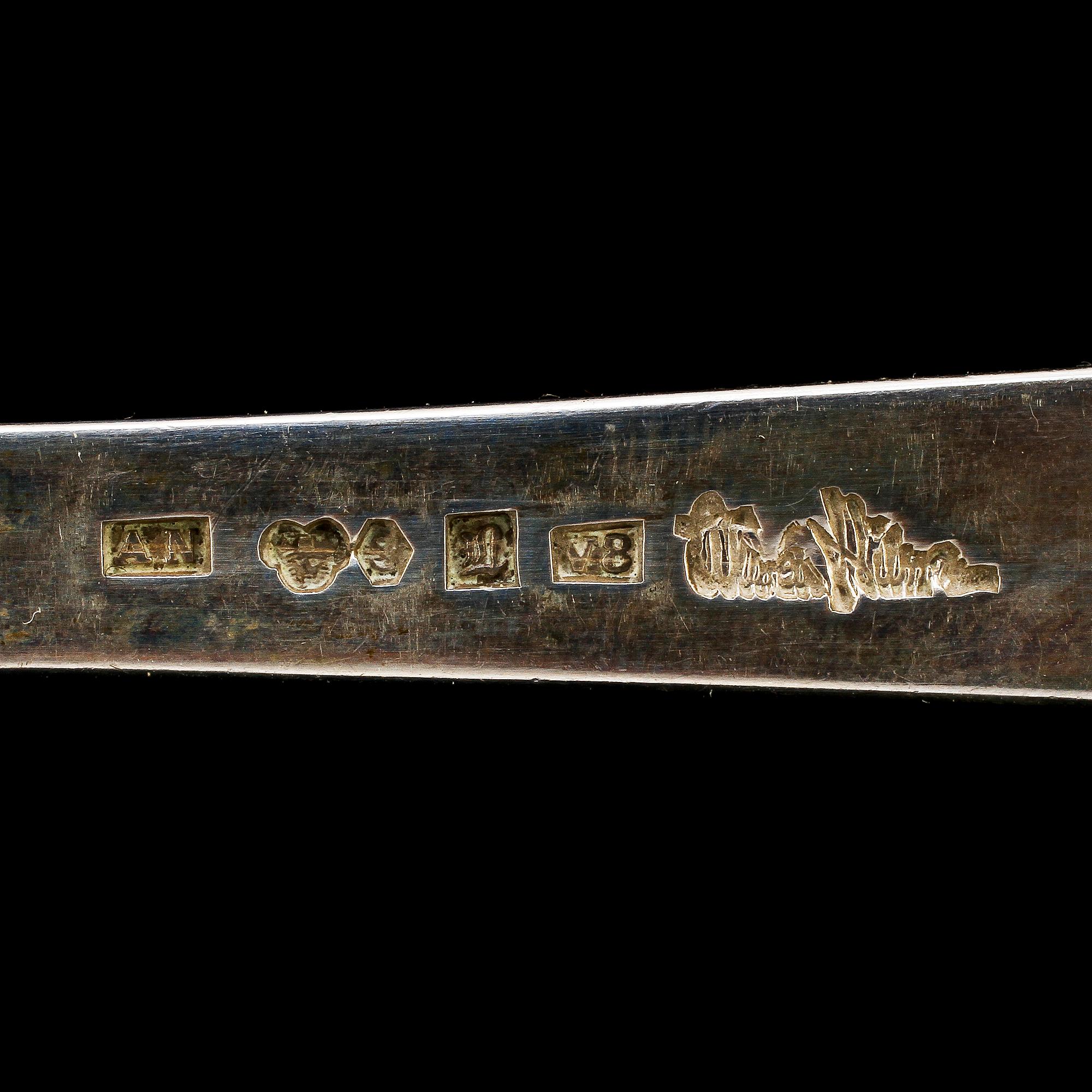 OSTRONSKEDAR, 12 st, silver, Wiwen Nilsson, 1947. Vikt 375 g.