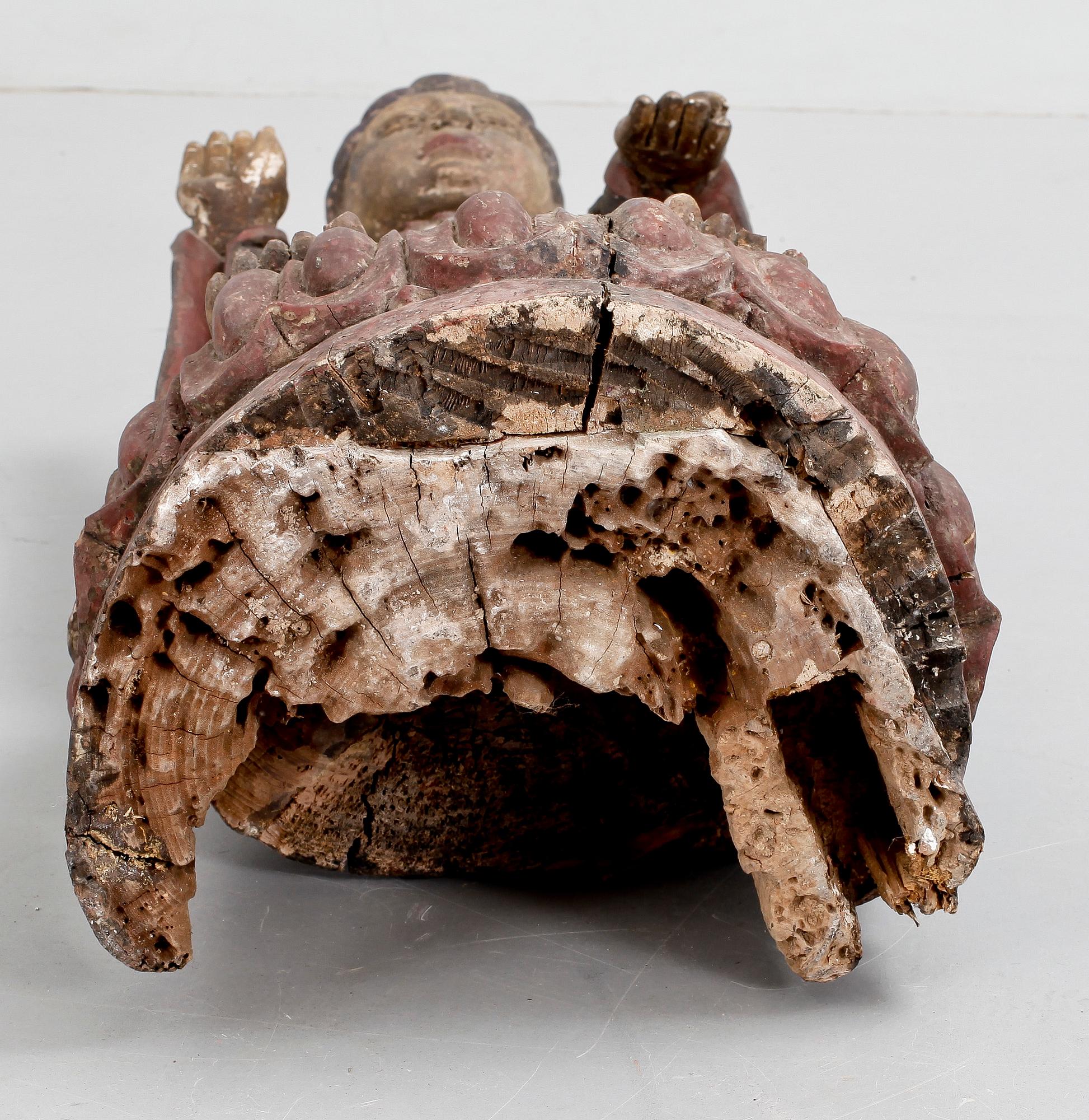 BUDDHA, trä, 1800-tal.