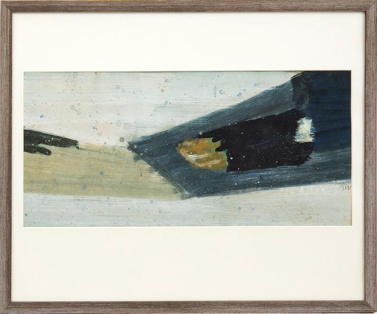 Gösta Werner, mixed media monogram signed.