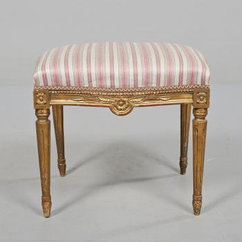TABURETT, gustaviansk stil, 1900-talets första hälft.
