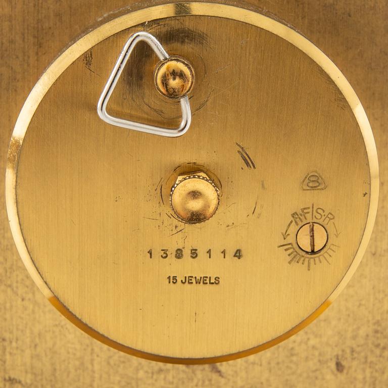 Table clock Imhof Germany second half of the 20th century.