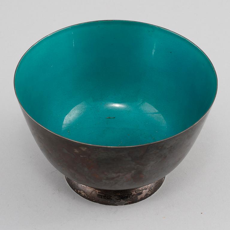 SKÅL, silver och emalj, 1900-talets andra hälft.